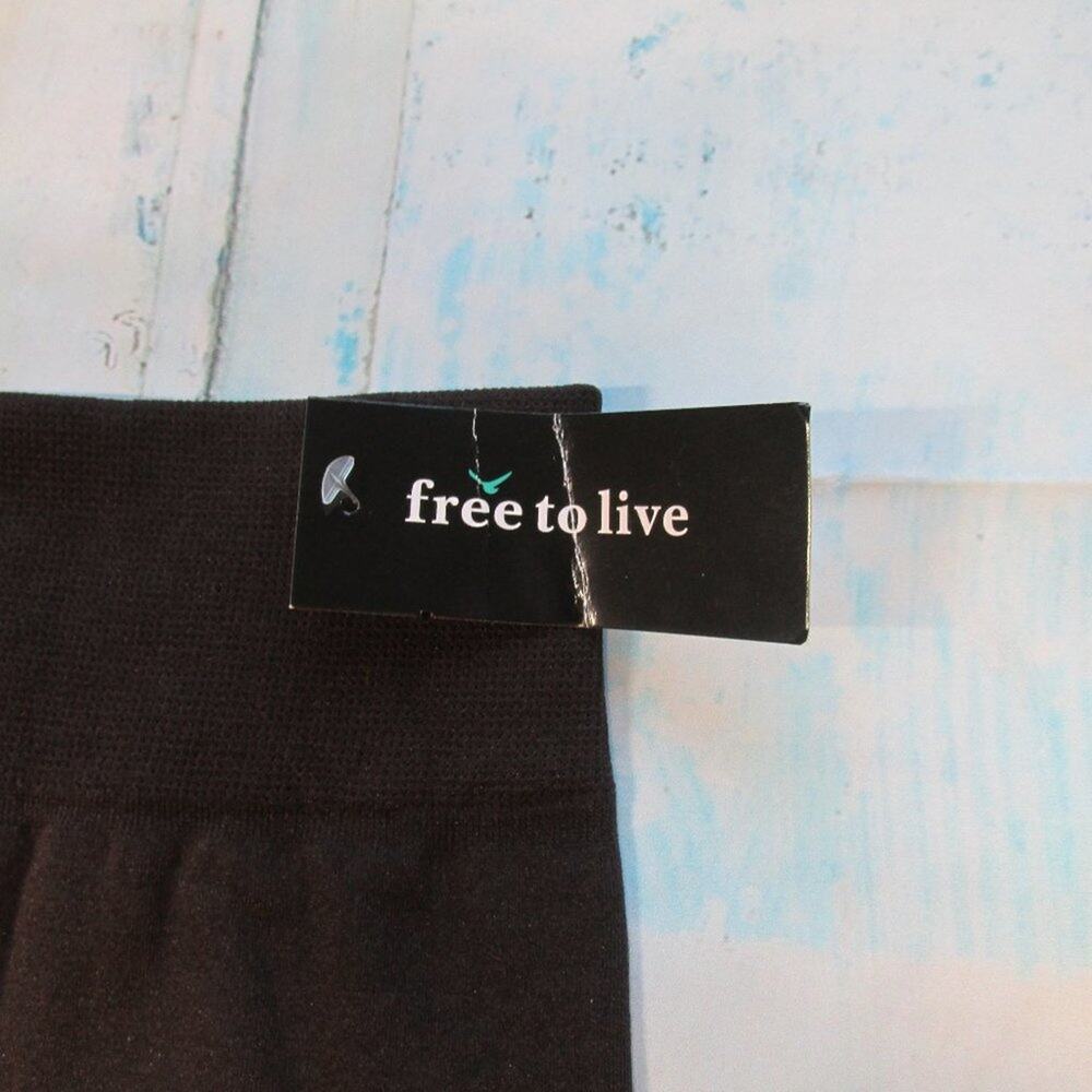 NWT Free to Live Brown Warm Winter Fleece Stretchy Women's Leggings One Size - Picture 3 of 4